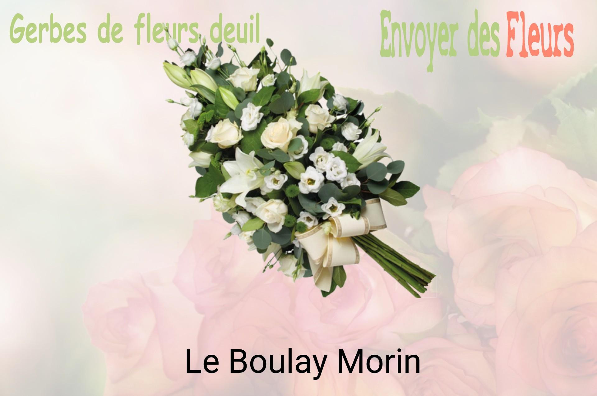 Gerbe de fleurs de deuil livrée à Le Boulay-Morin